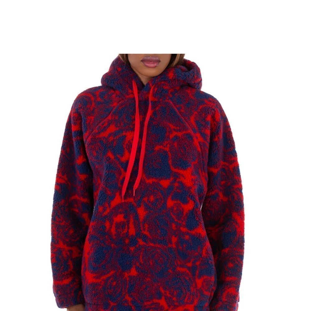 BURBERRY
Floral Pattern Drawstring Hoodie, Size XS